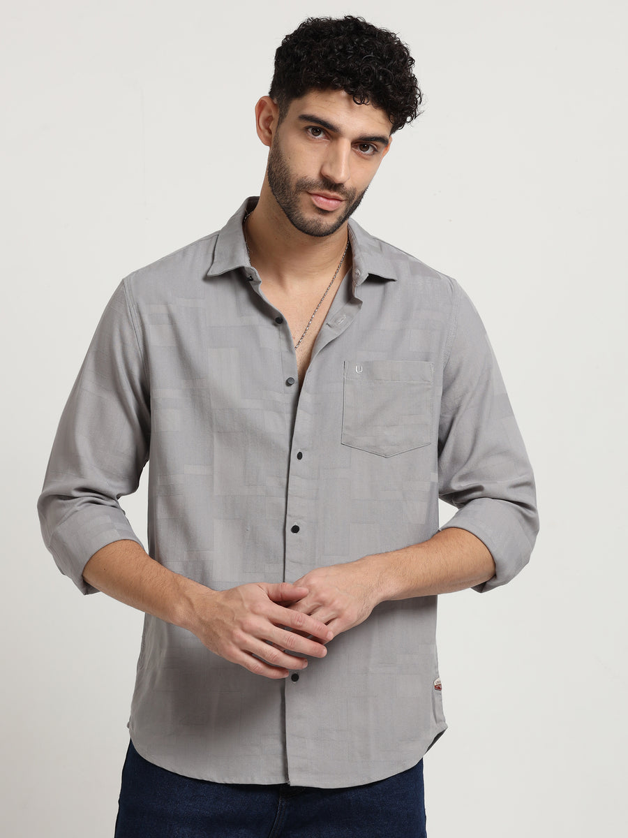 Stonewave Grey Zenith Dobby Shirt