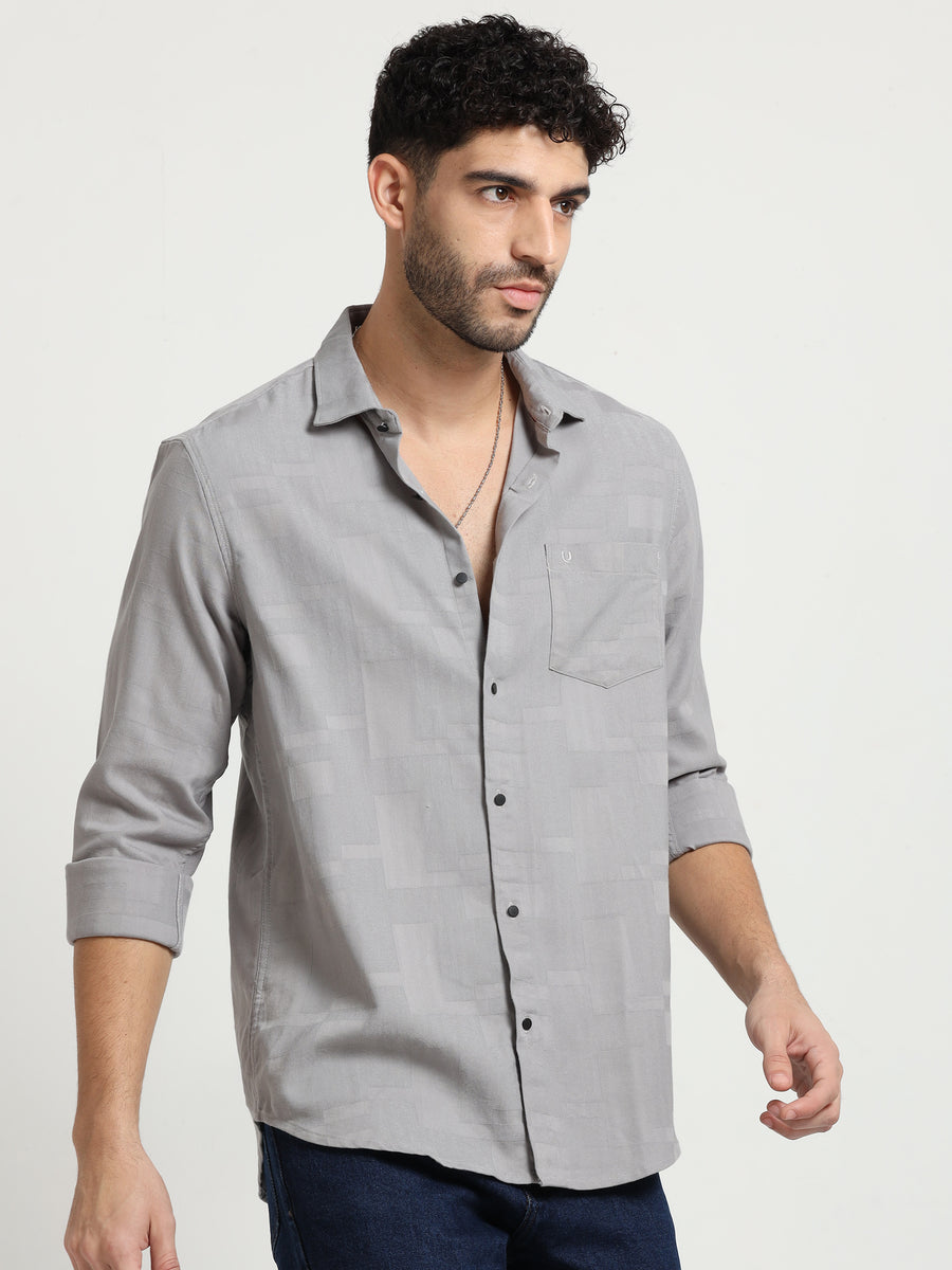 Stonewave Grey Zenith Dobby Shirt