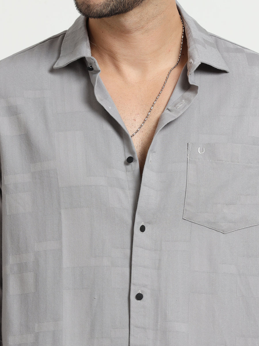 Stonewave Grey Zenith Dobby Shirt
