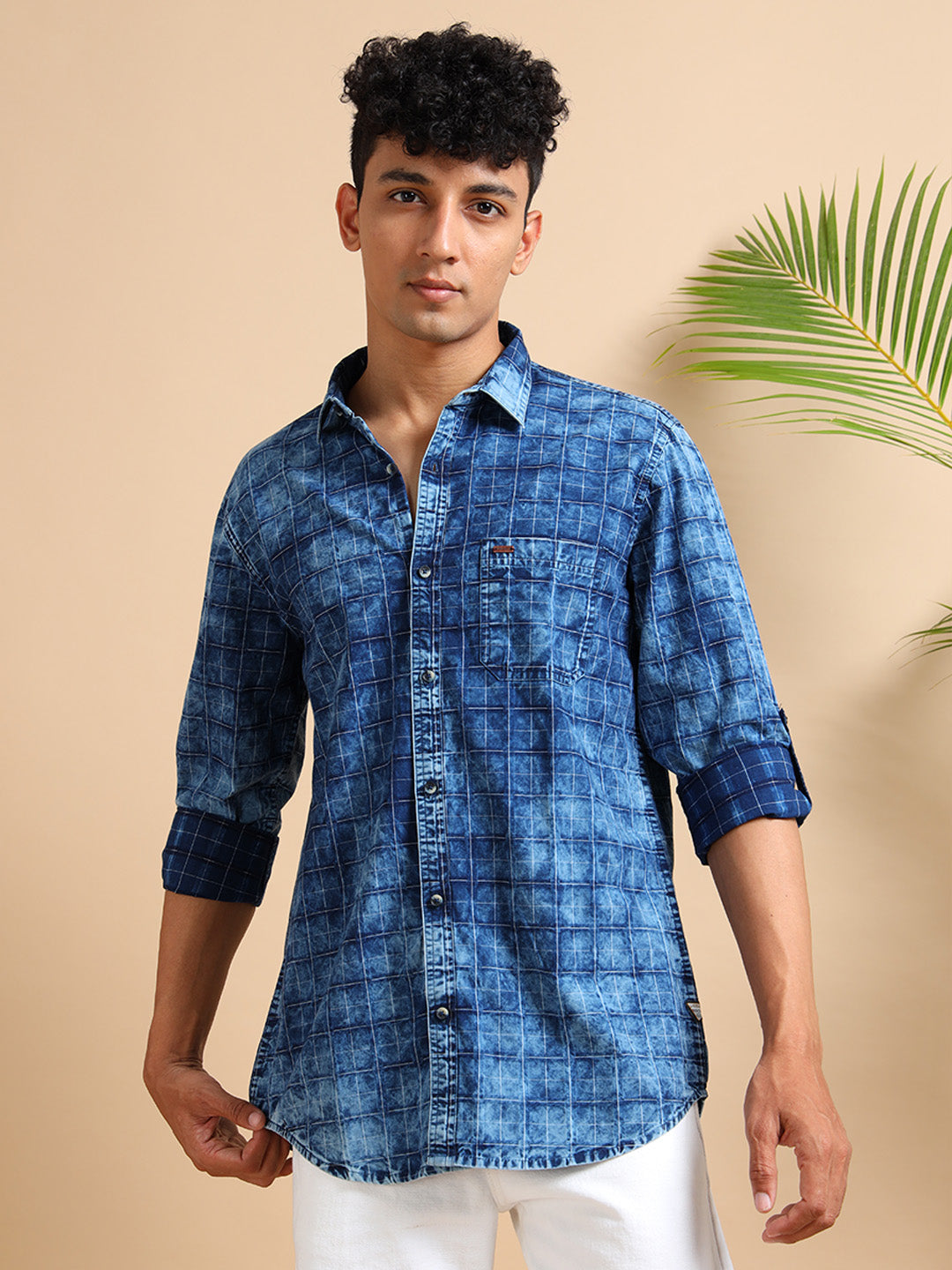 Heritage check indigo Shirt