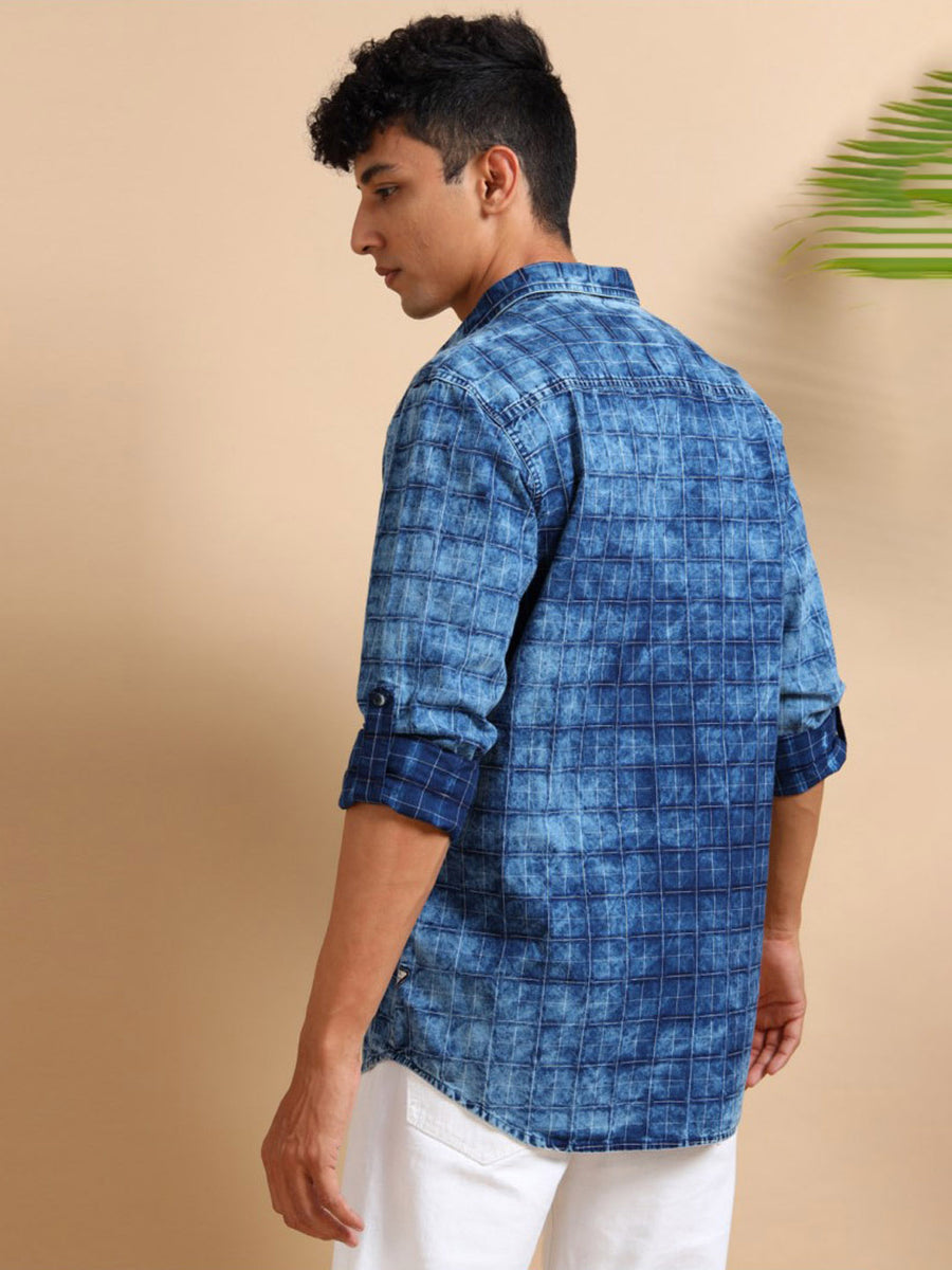 Heritage check indigo Shirt