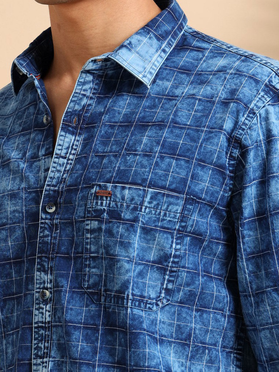 Heritage check indigo Shirt