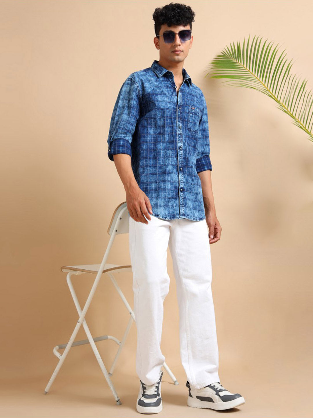 Heritage check indigo Shirt