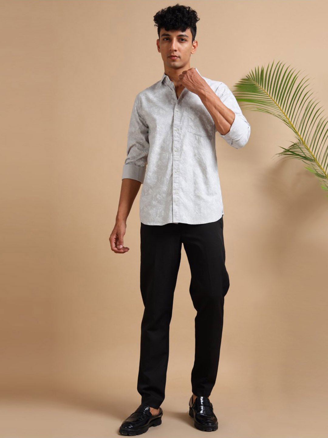Cloud Tone Pattern Shirt
