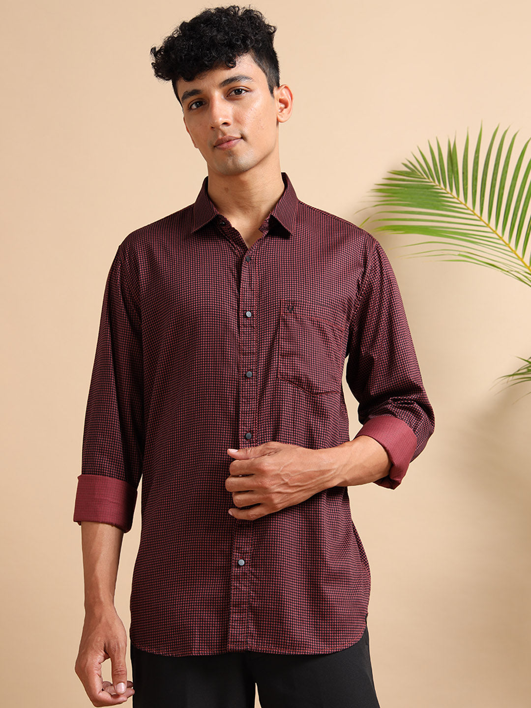 Warm Hue Pattern Shirt