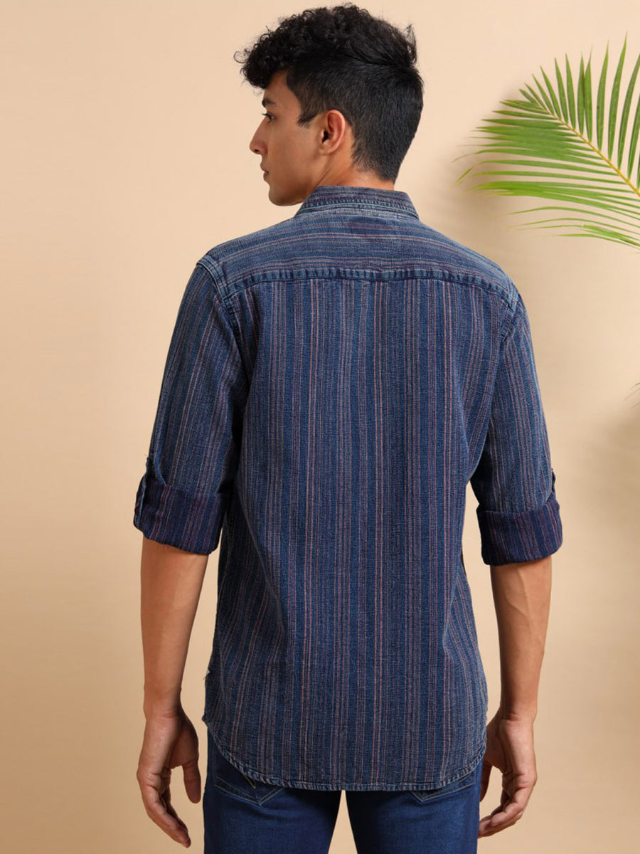 Cherry Crisp indigo Shirt
