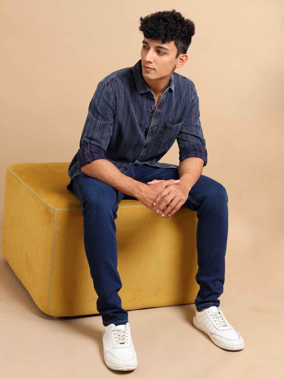 Cherry Crisp indigo Shirt