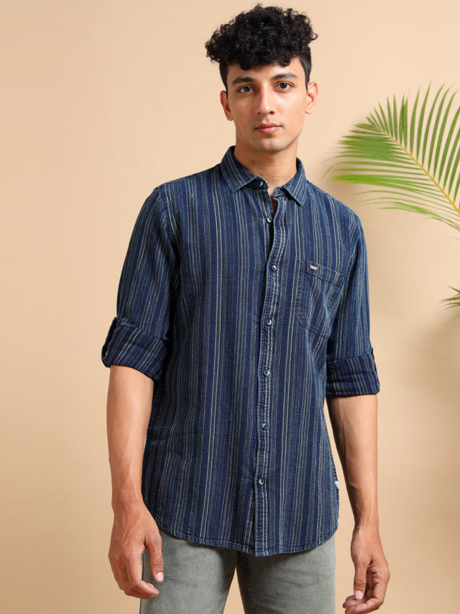 Leafline Indigo Shirt