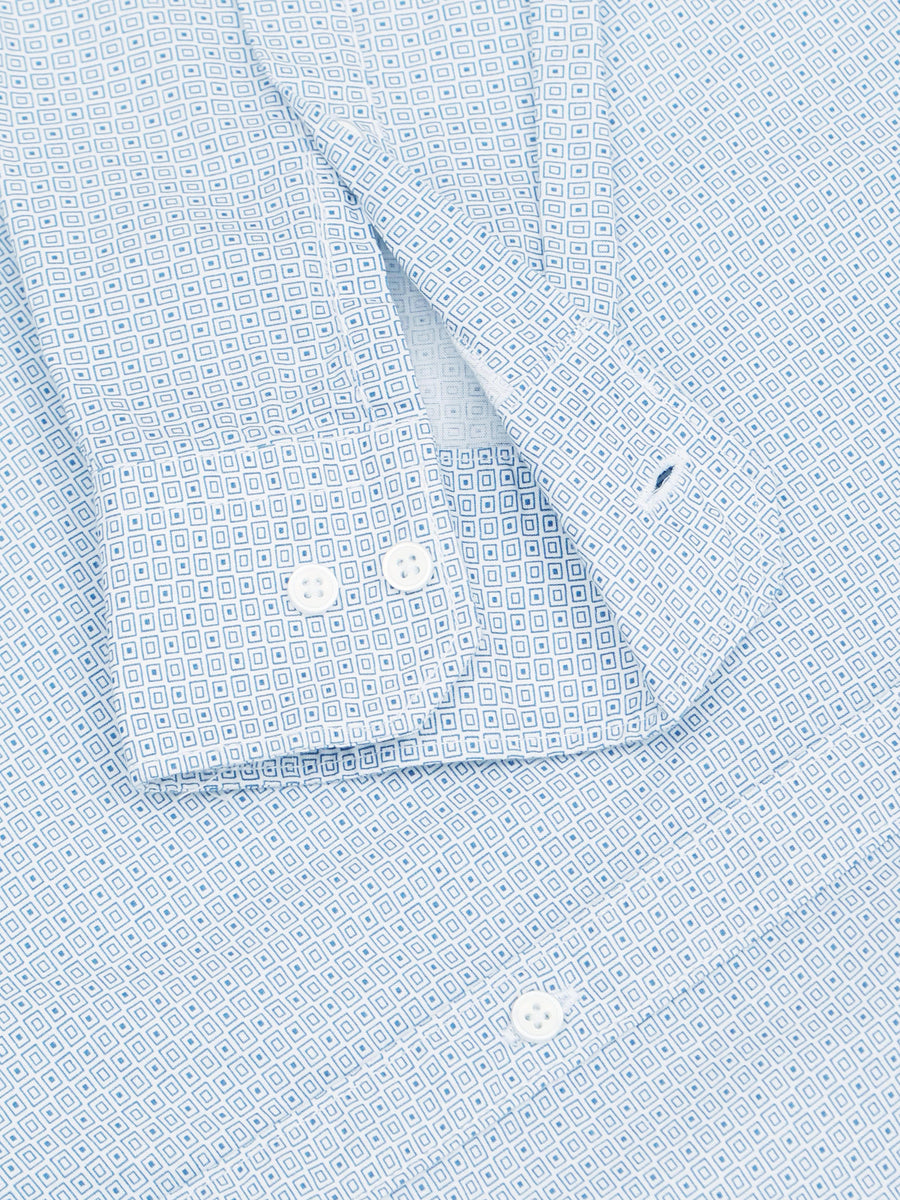 Urbaro Edge Slim Stripe White Shirt