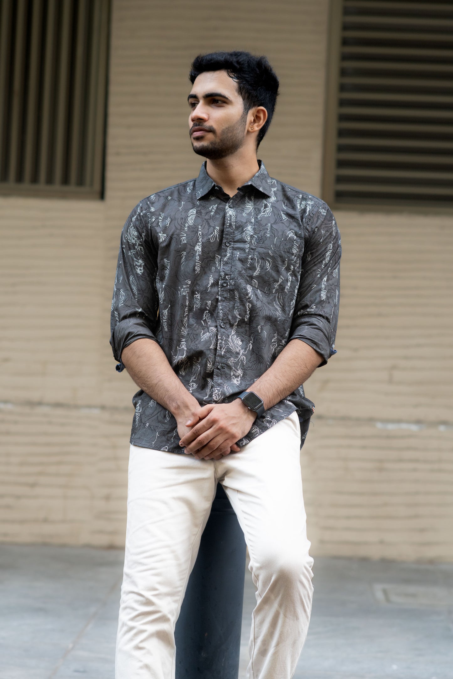 Dove Grey Granite Print Shirt