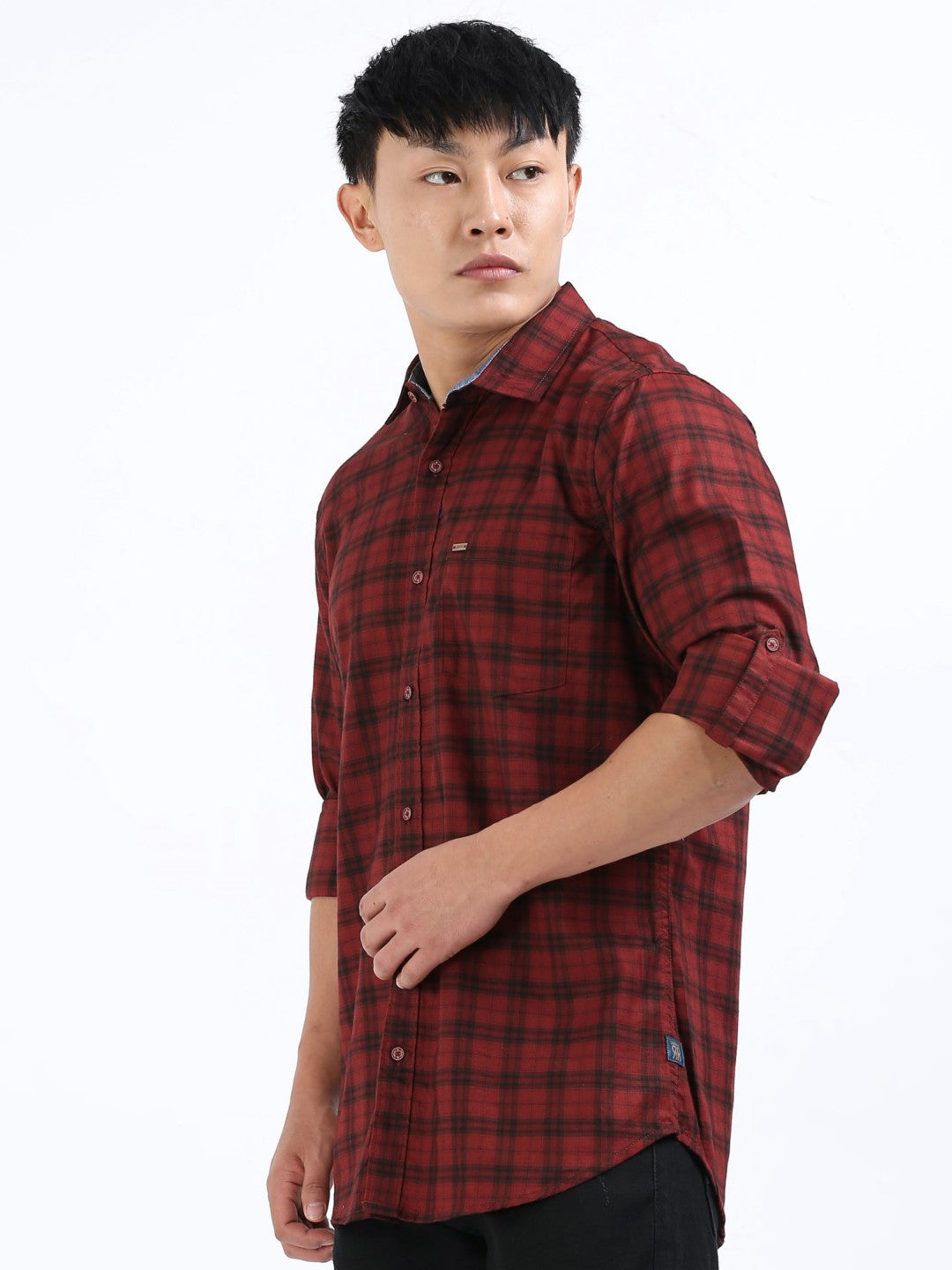 Chestnut Mesh Check Shirt