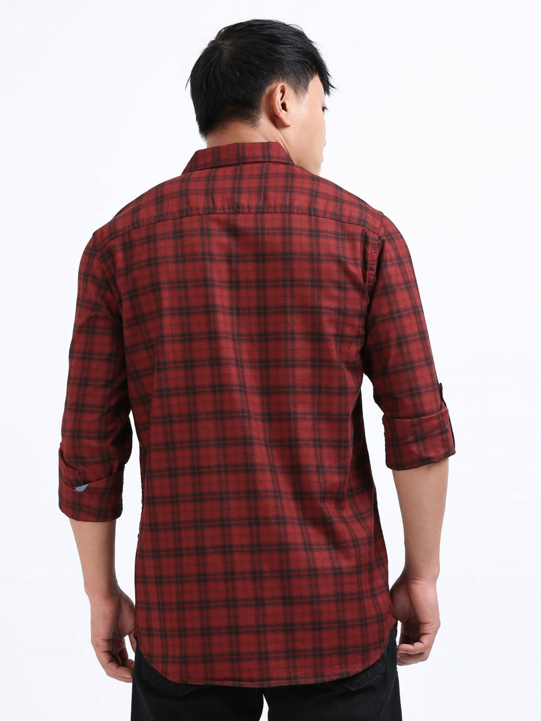Chestnut Mesh Check Shirt