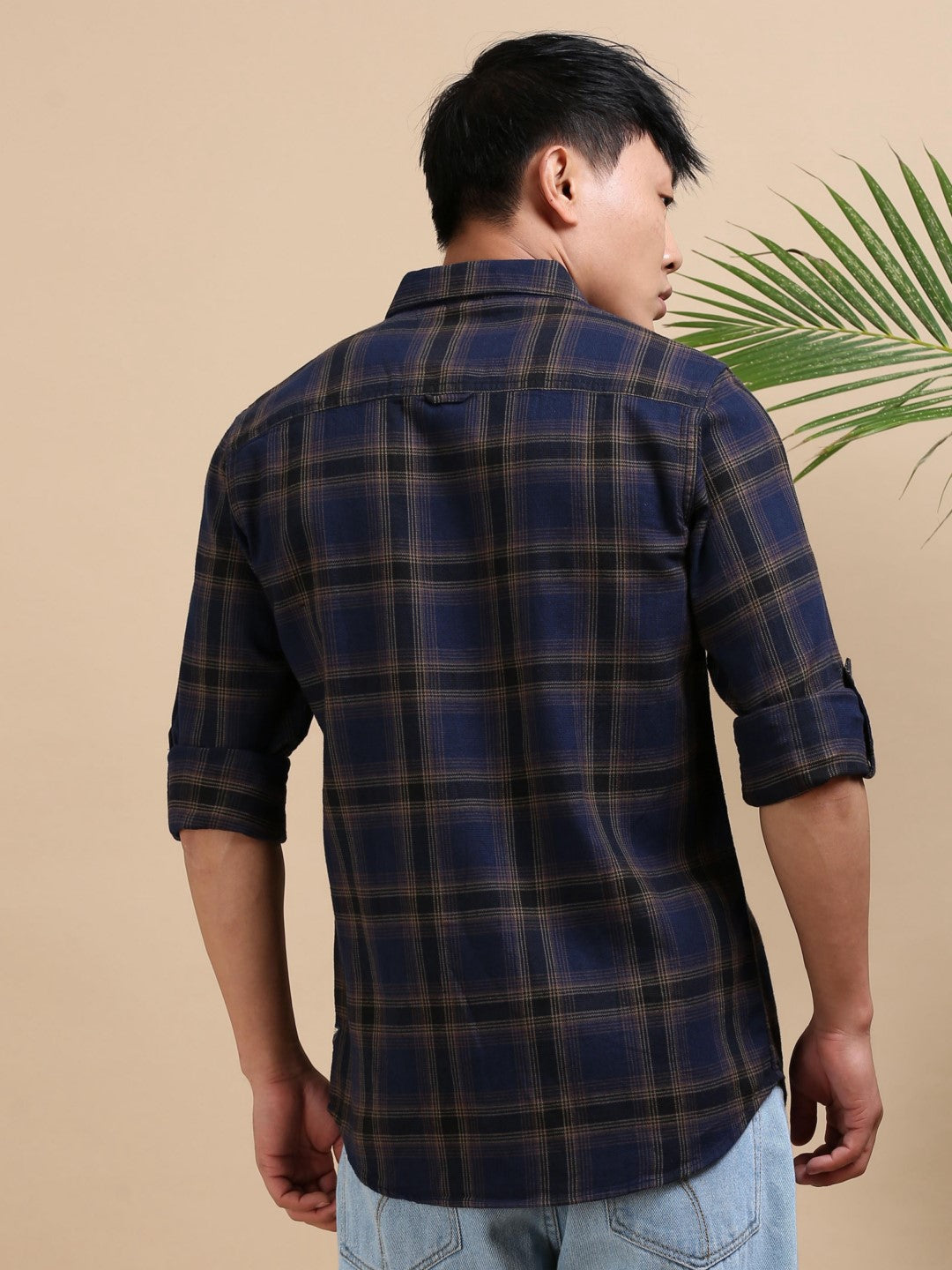Bluebrick Pattern Check Shirt