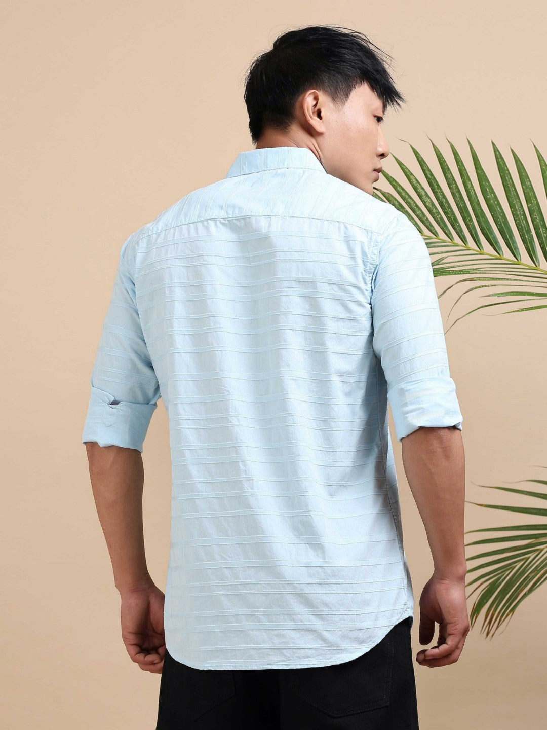 Ice blue Texture Dobby Shirt