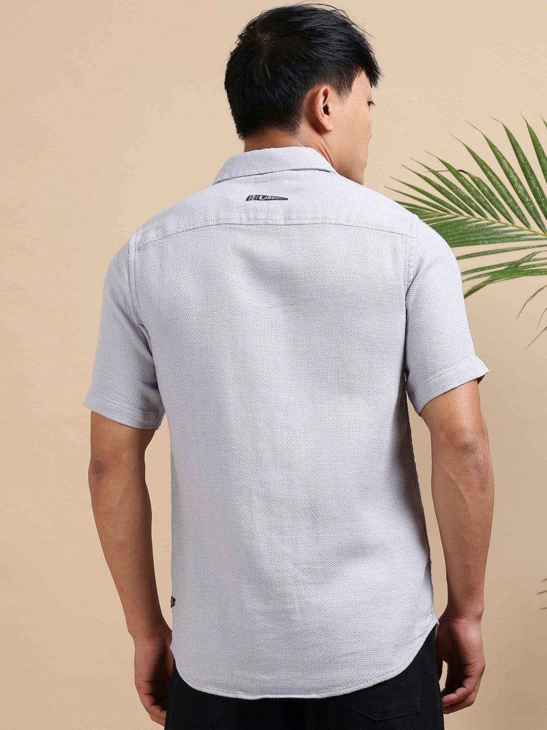 Dust Grey Dobby Shirt