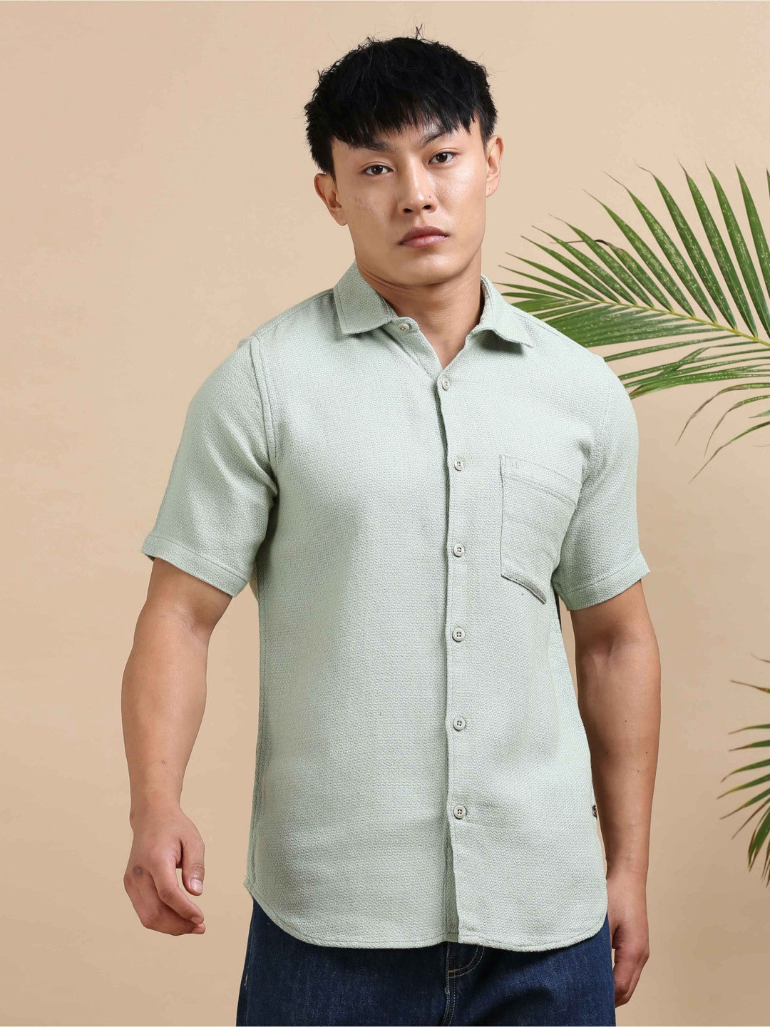 Mint Weave Dobby Shirt
