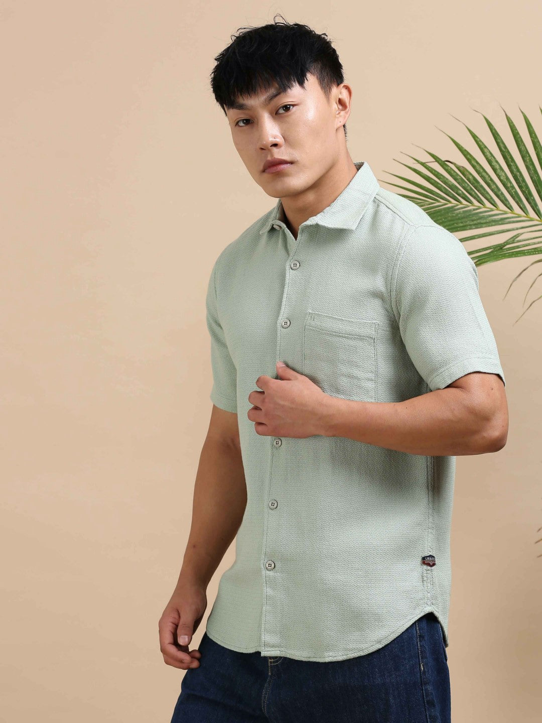 Mint Weave Dobby Shirt