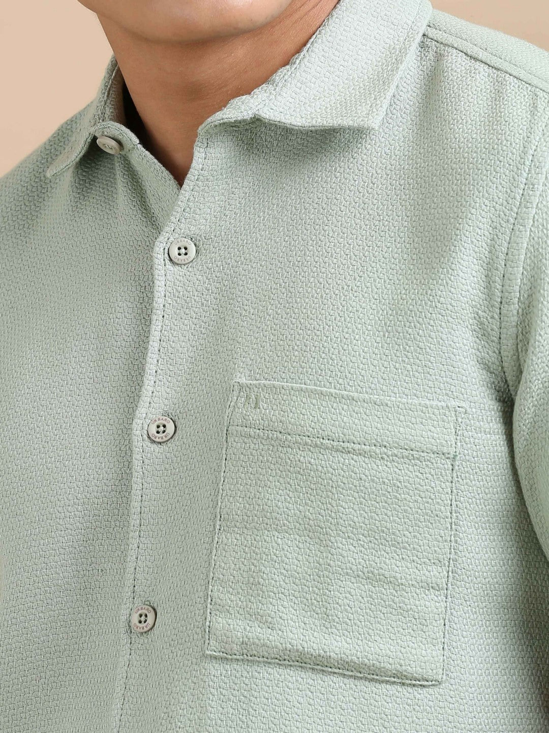 Mint Weave Dobby Shirt