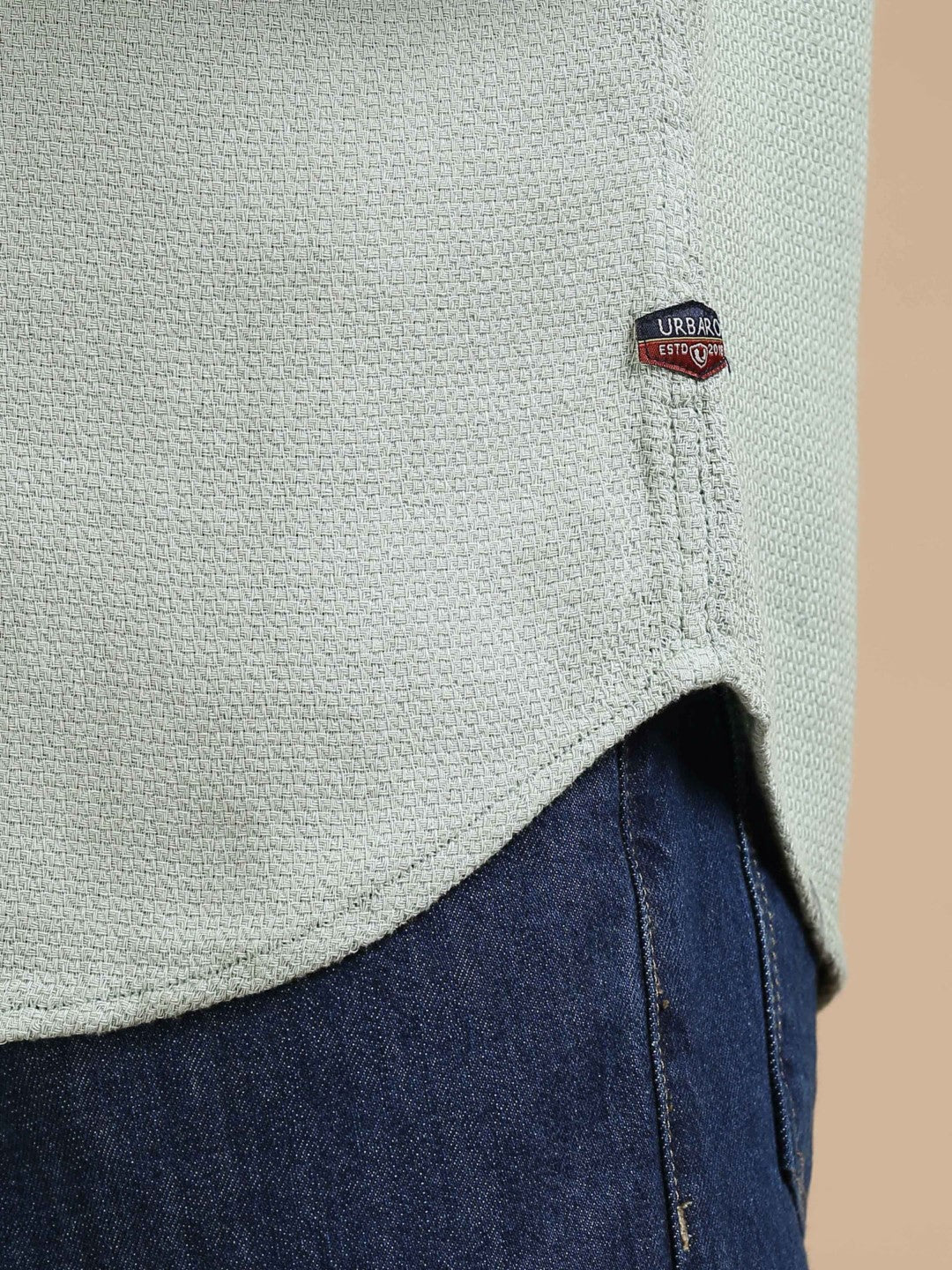 Mint Weave Dobby Shirt