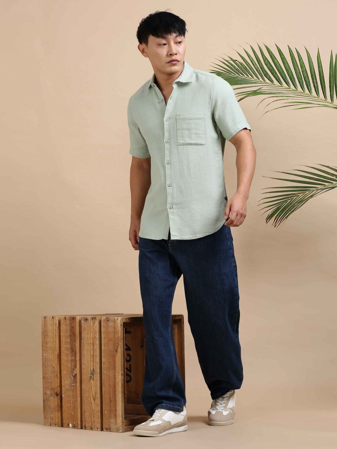 Mint Weave Dobby Shirt