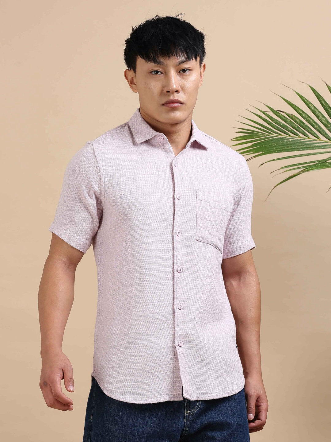 Pink Precision Dobby Shirt