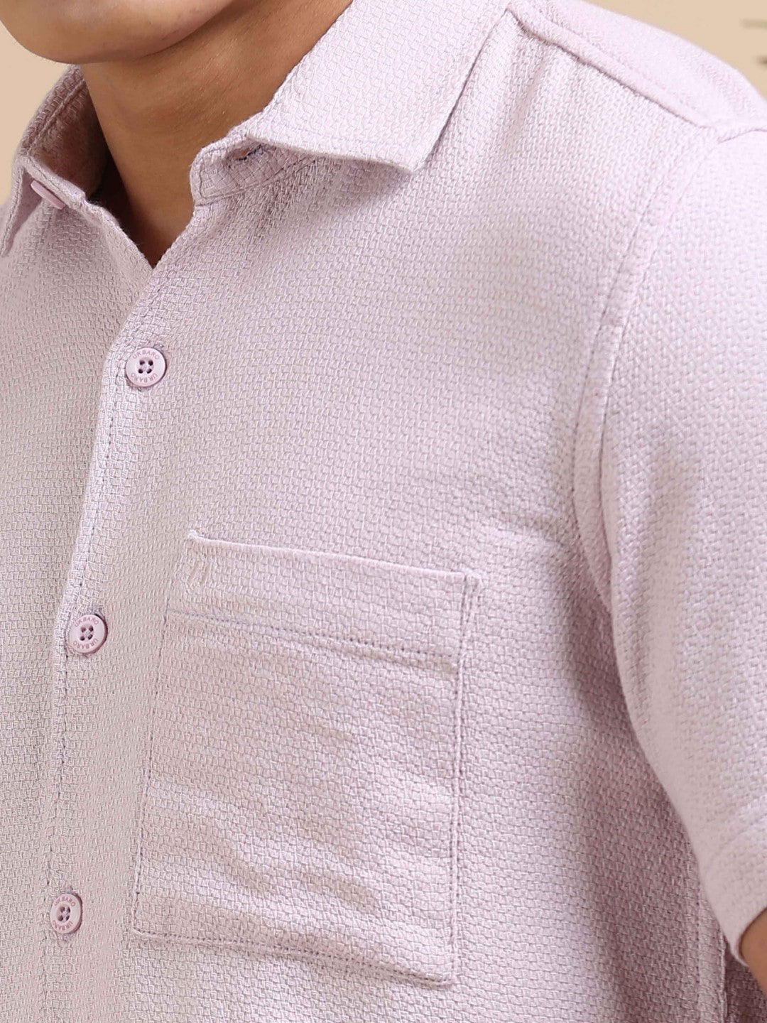 Pink Precision Dobby Shirt