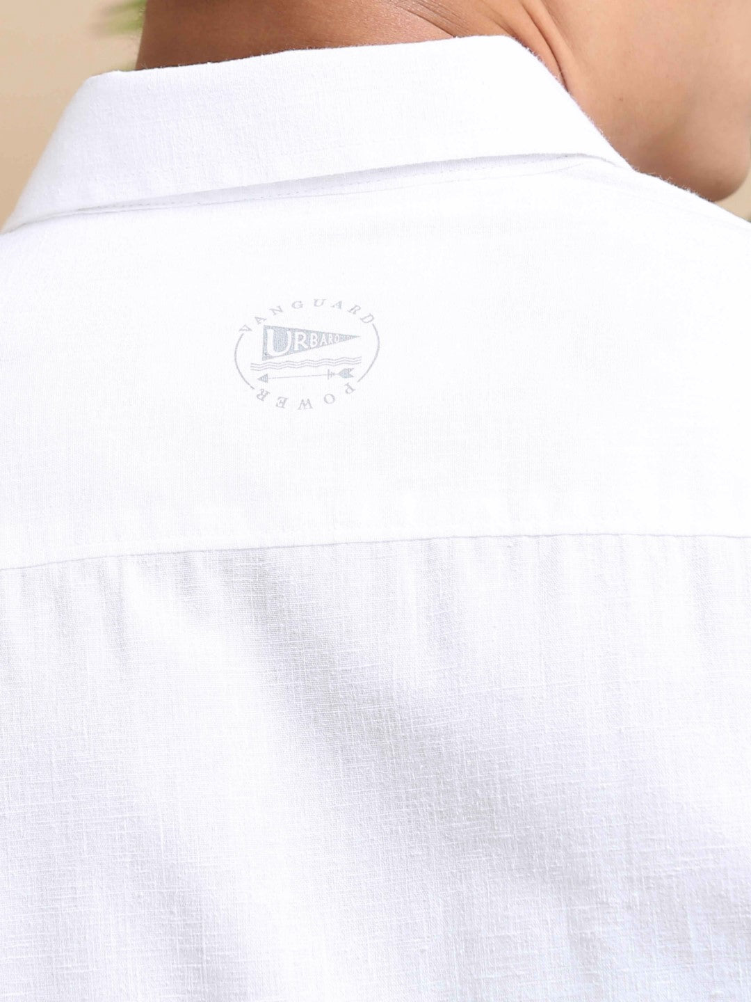 Eterna White Plain Shirt