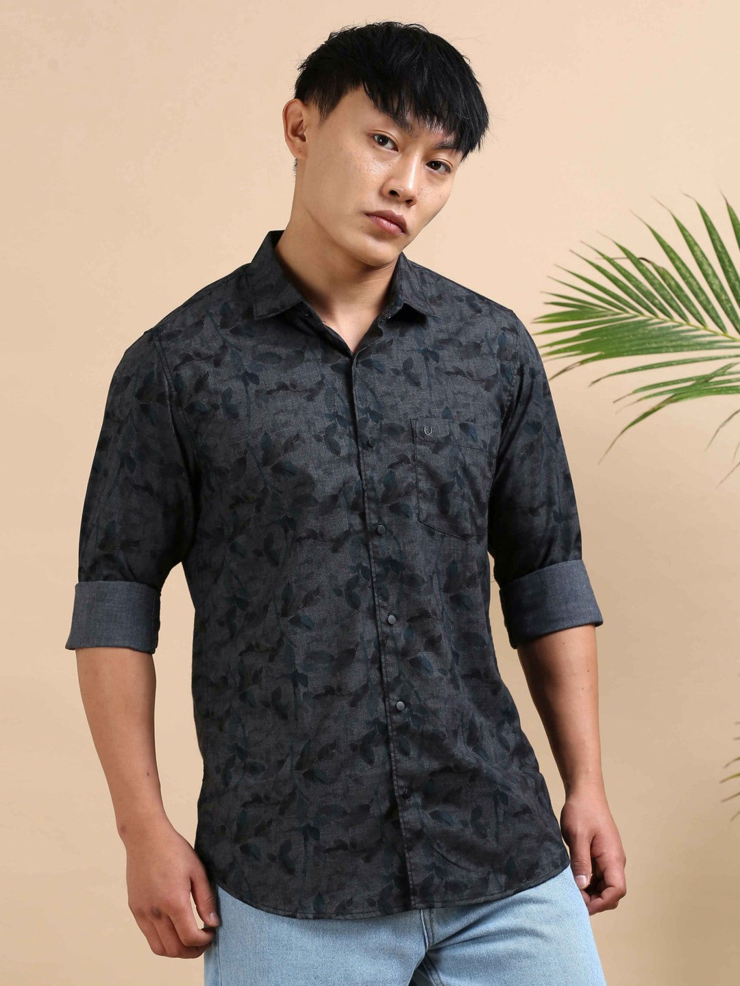 Olive Mirage Print Shirt
