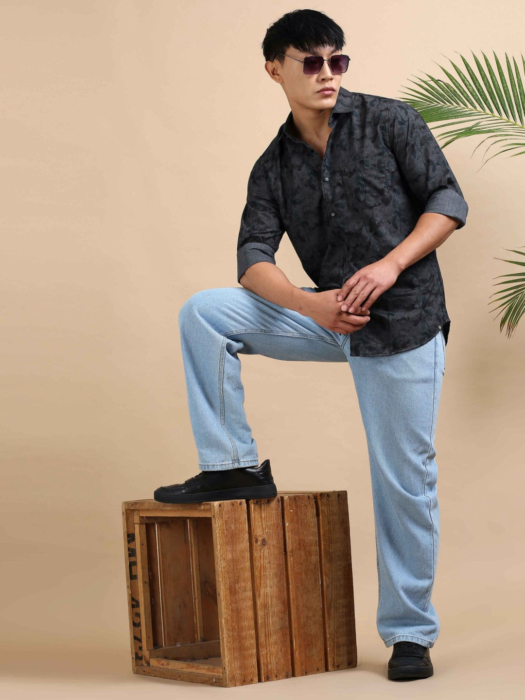 Olive Mirage Print Shirt