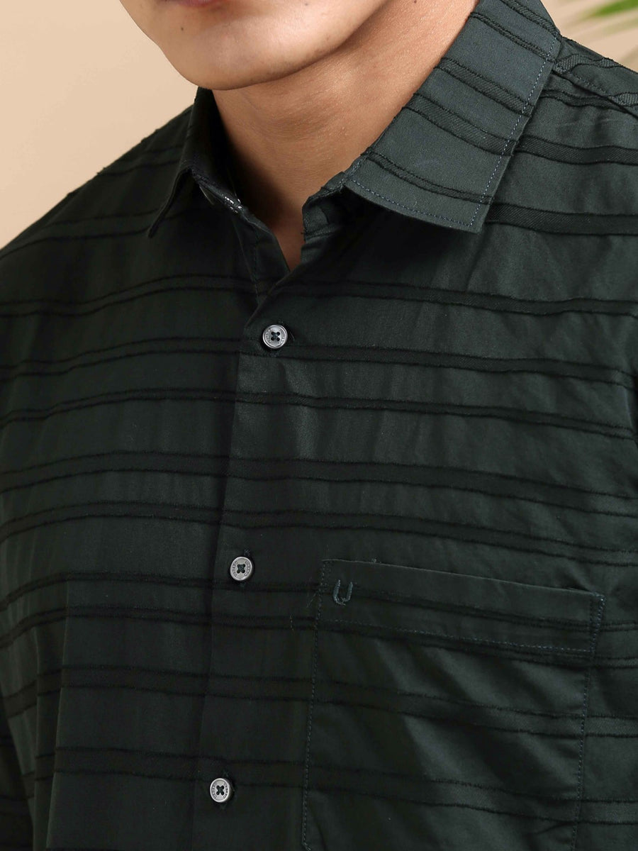 Olive form Dobby Shirt