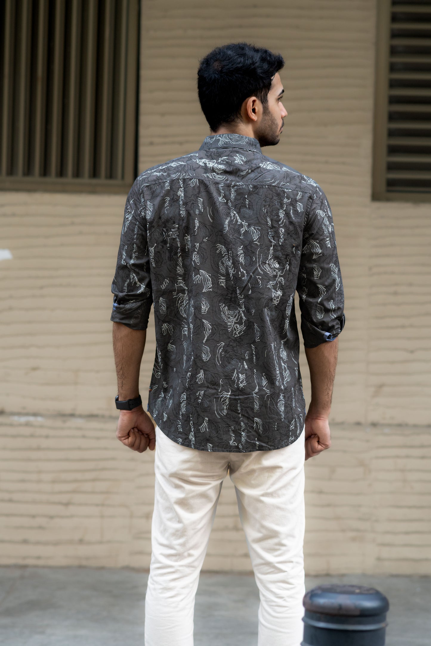 Dove Grey Granite Print Shirt