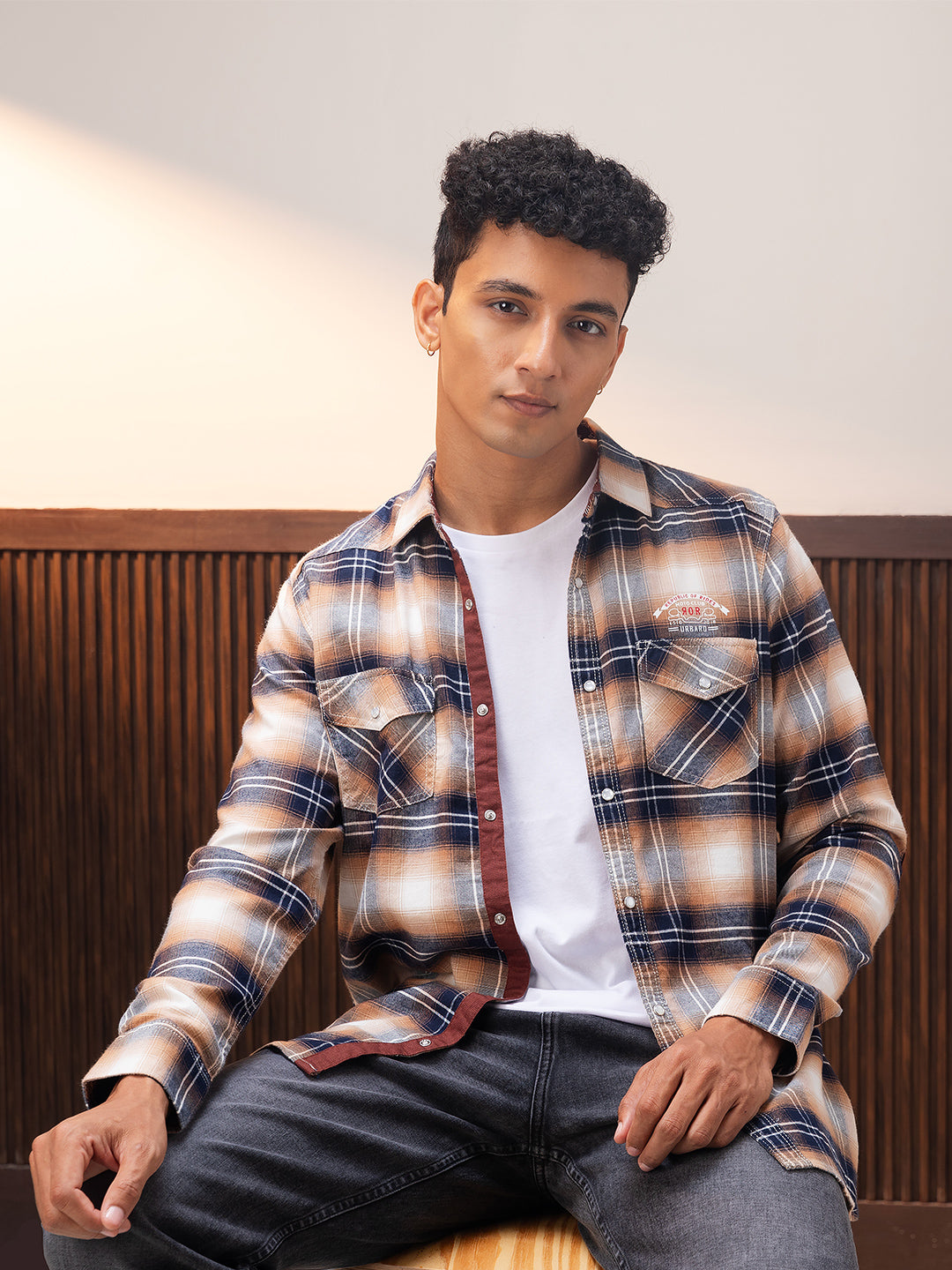 Sandstone Plaid Shirt