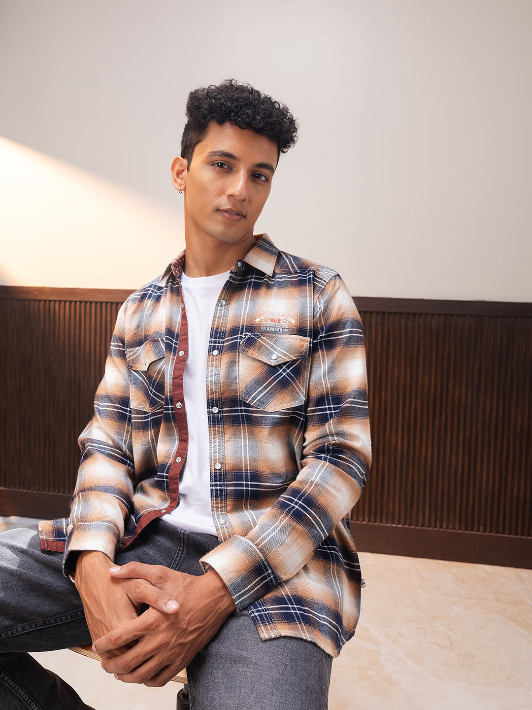 Sandstone Plaid Shirt