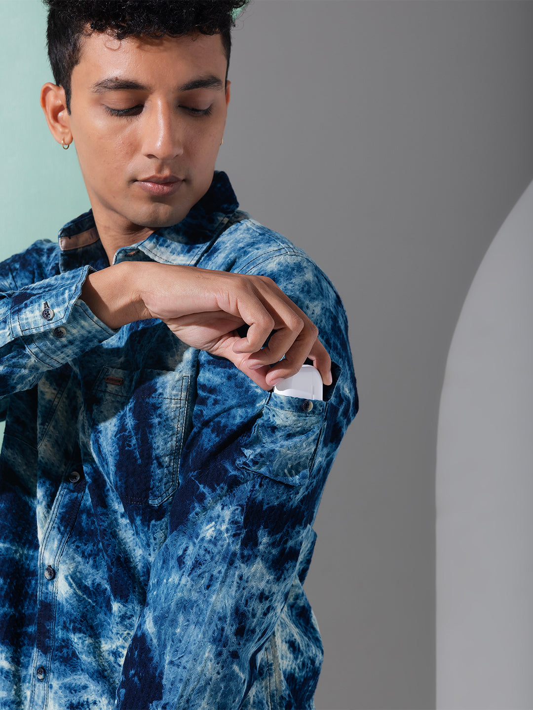 Indigo Tie-Dye Shirt