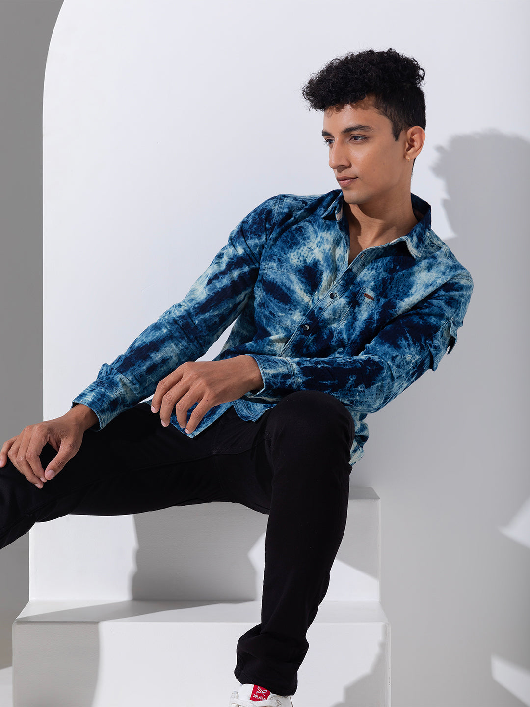 Indigo Tie-Dye Shirt