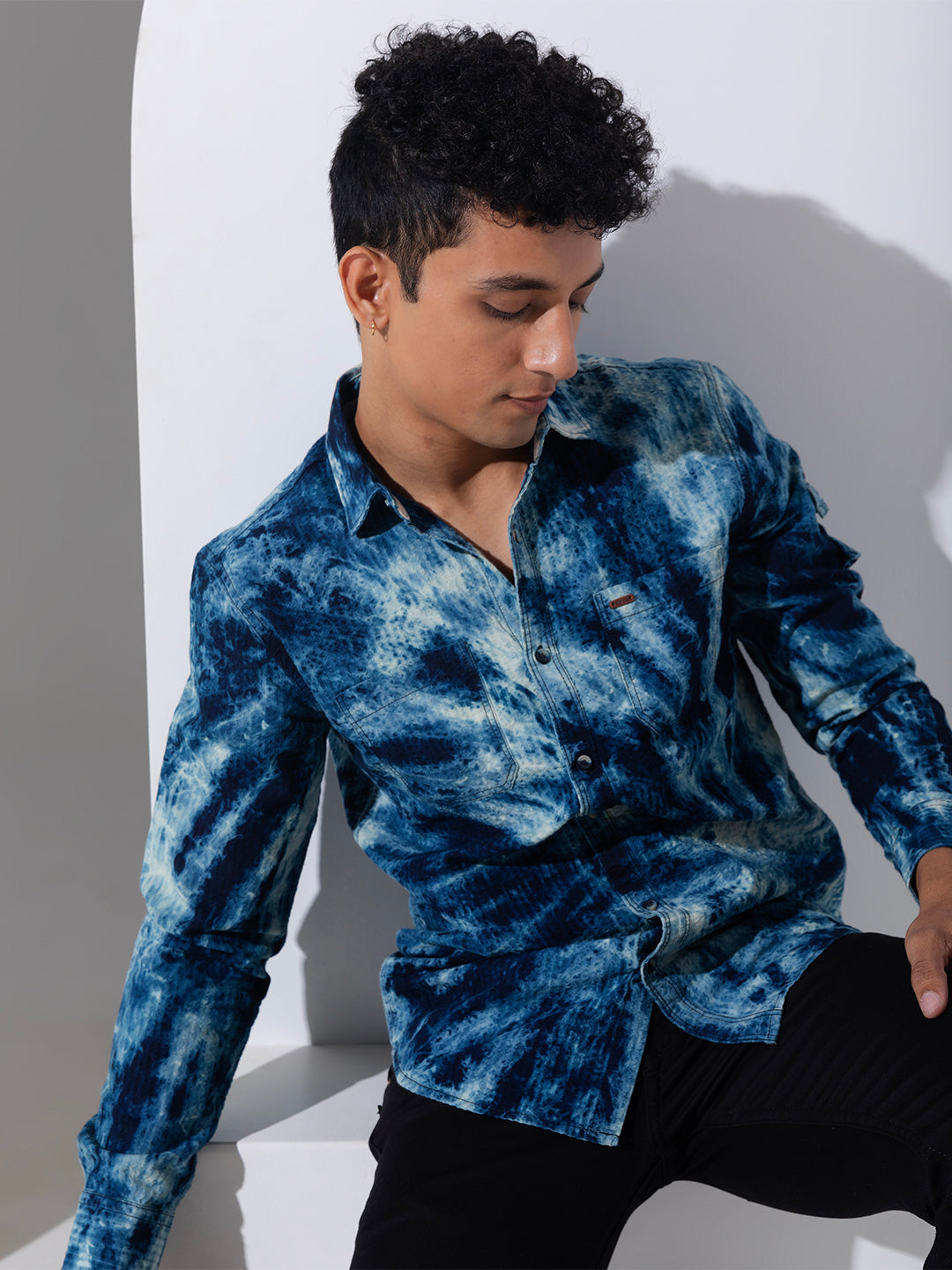 Indigo Tie-Dye Shirt