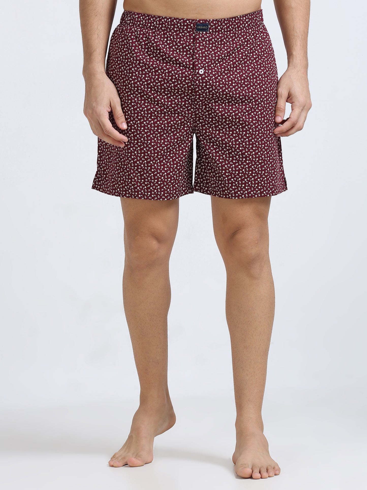 Red Artistic Boxers Shorts