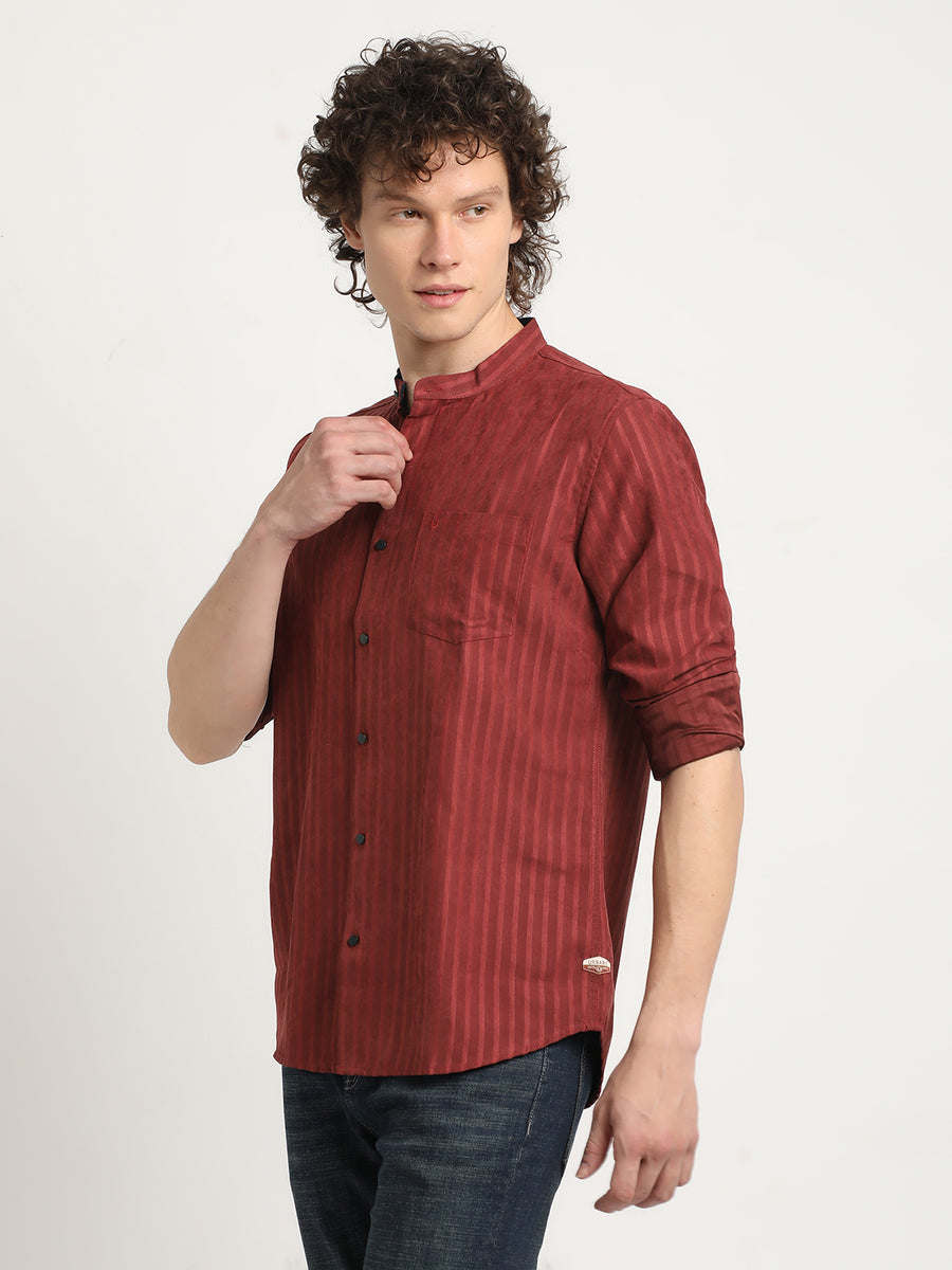 Chocolate Mandarin Collar Wonder