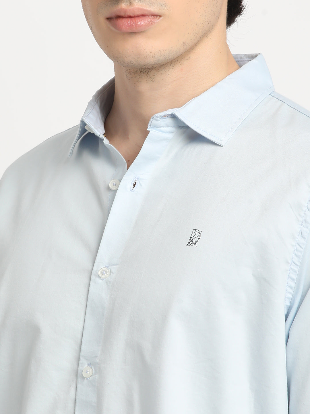 Clear Sky Casual Plain Shirt