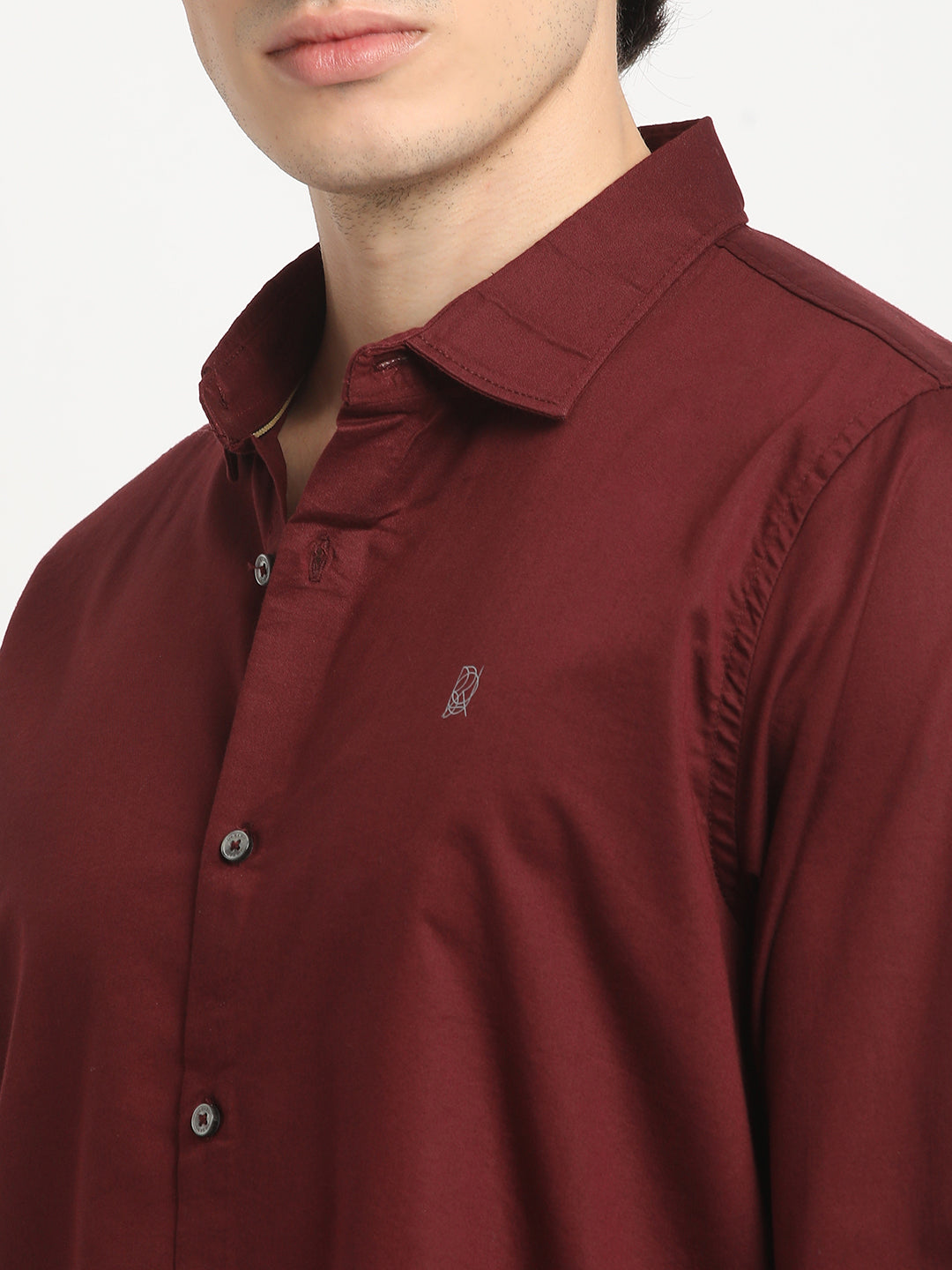 Rich Maroon Everyday Plain Shirt