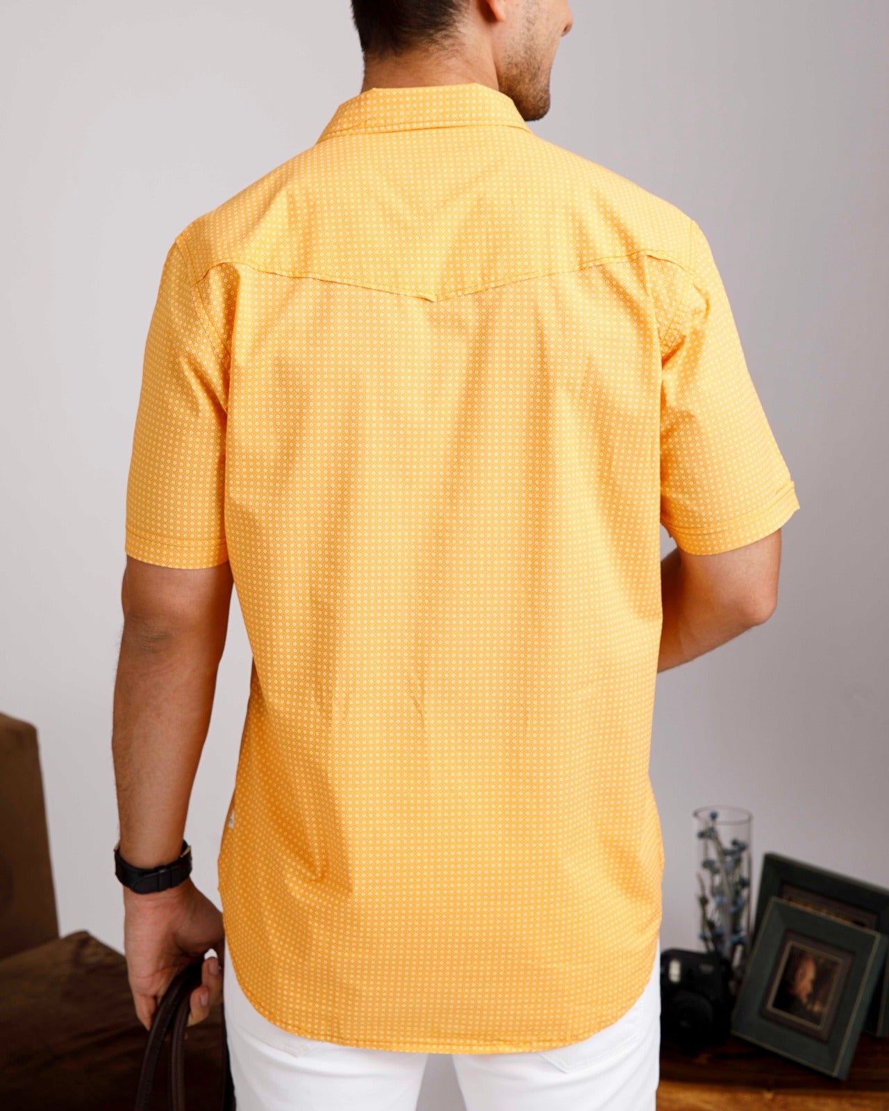 Tropical Yellow Print Shirt
