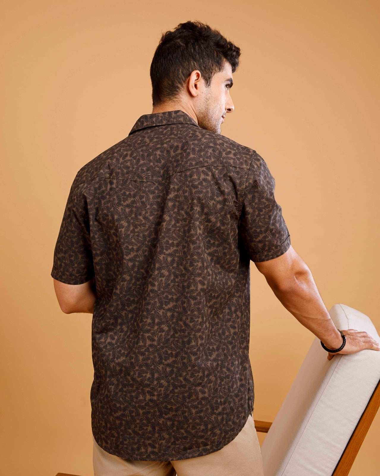 Tropical Olive Print Shirt