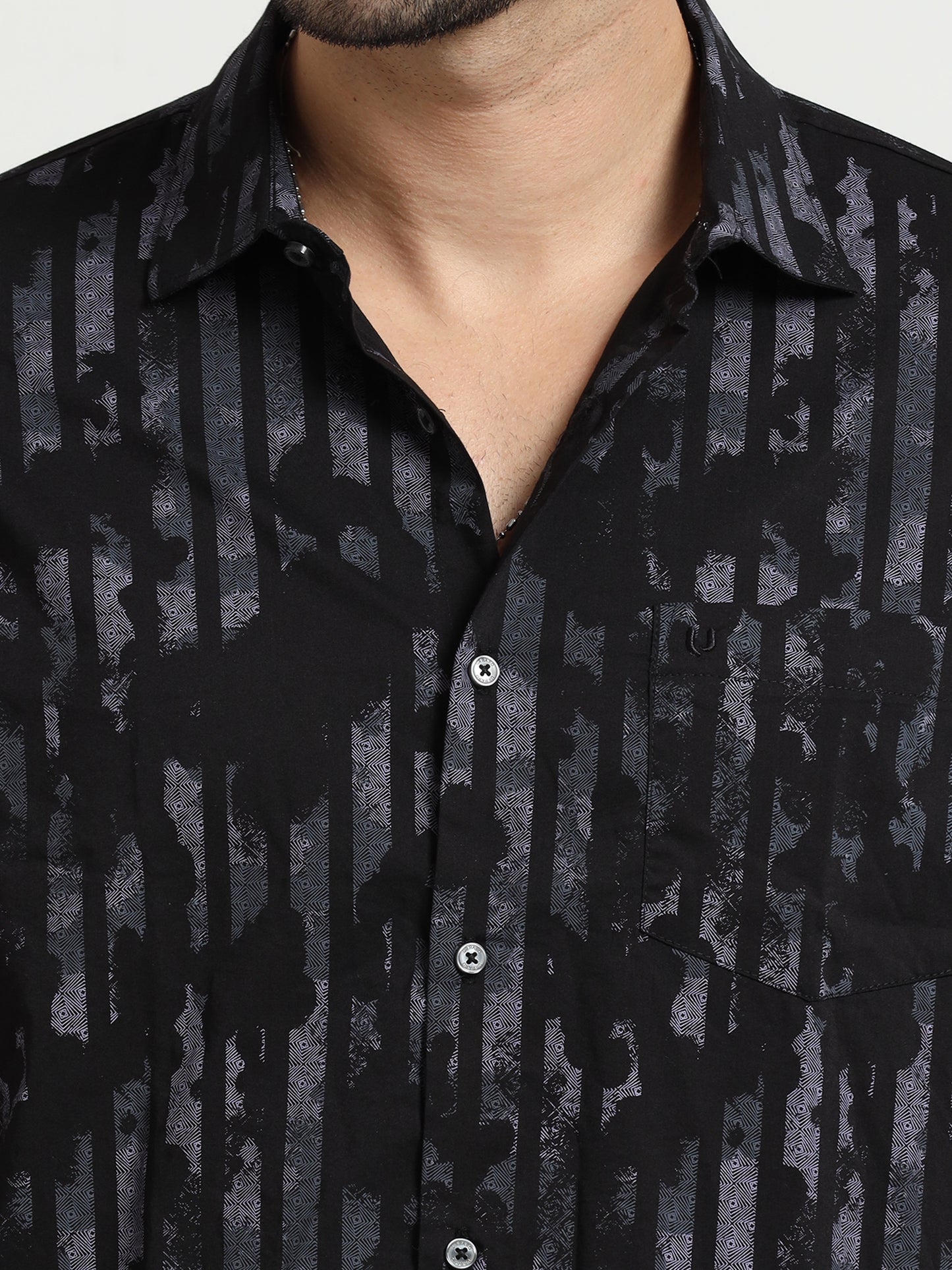 Ebony  Shadowed Print Shirt