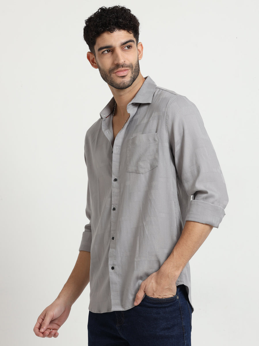 Stonewave Grey Zenith Dobby Shirt