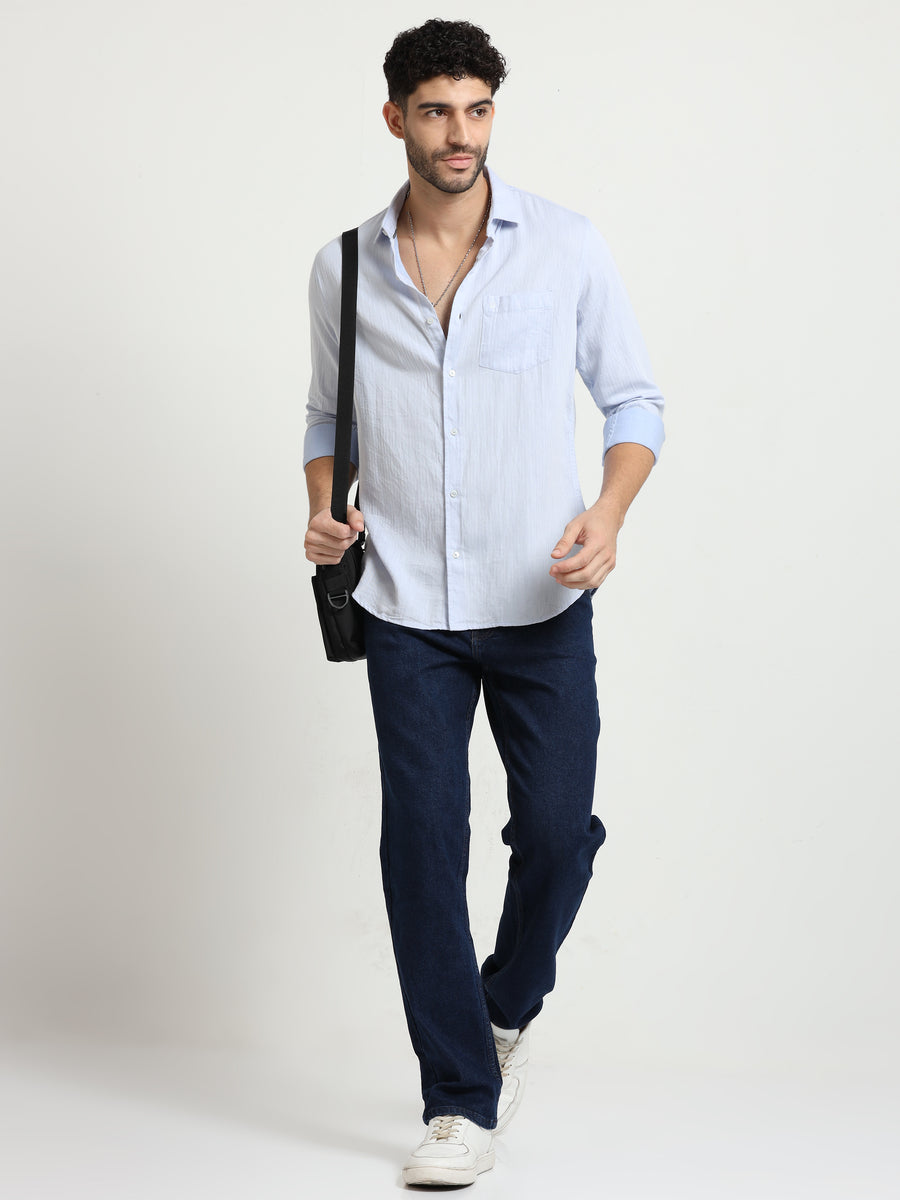 Cobalt Dobby Classic Wave Shirt
