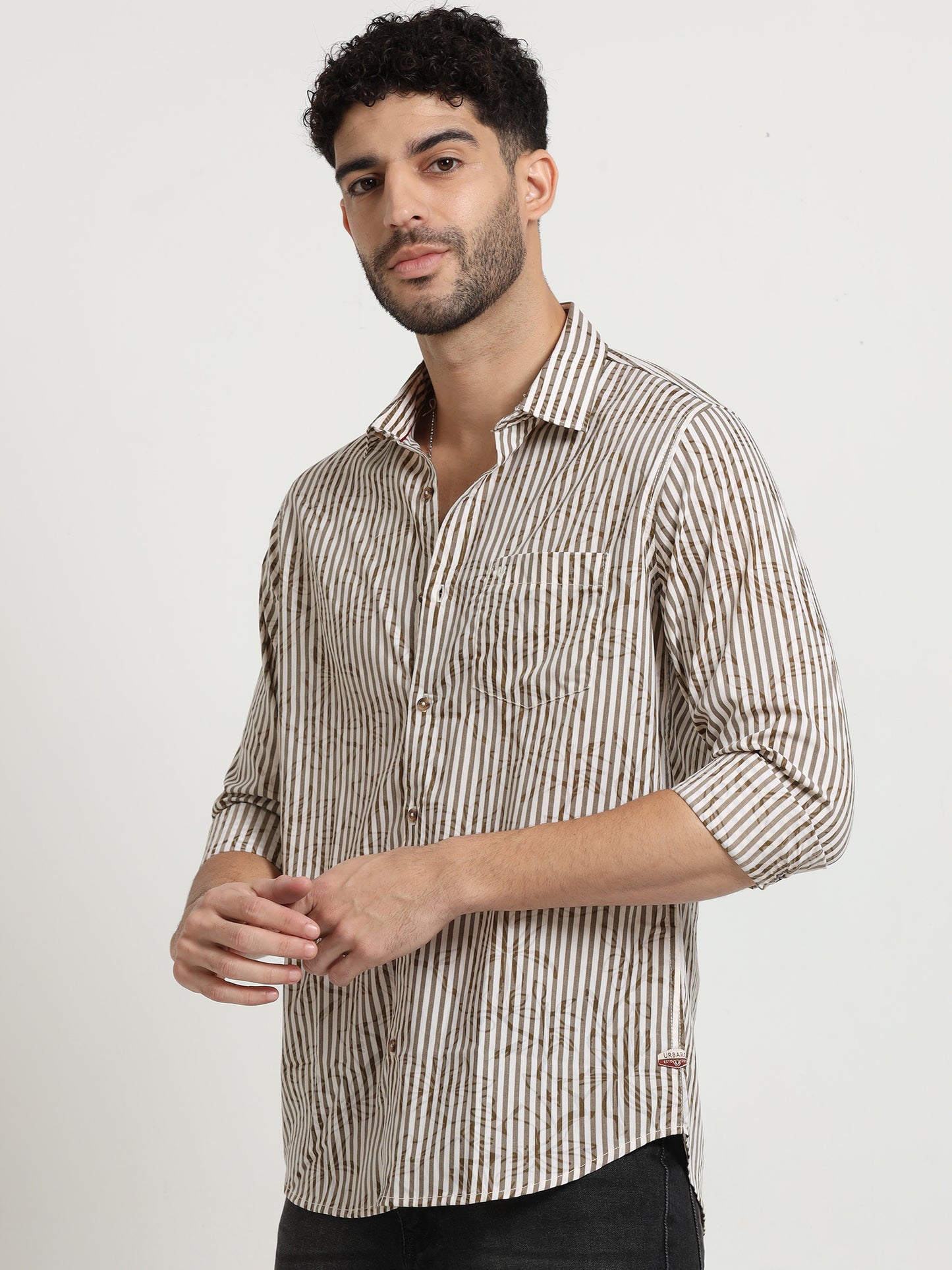 Camo Stripe Pattern Shirt