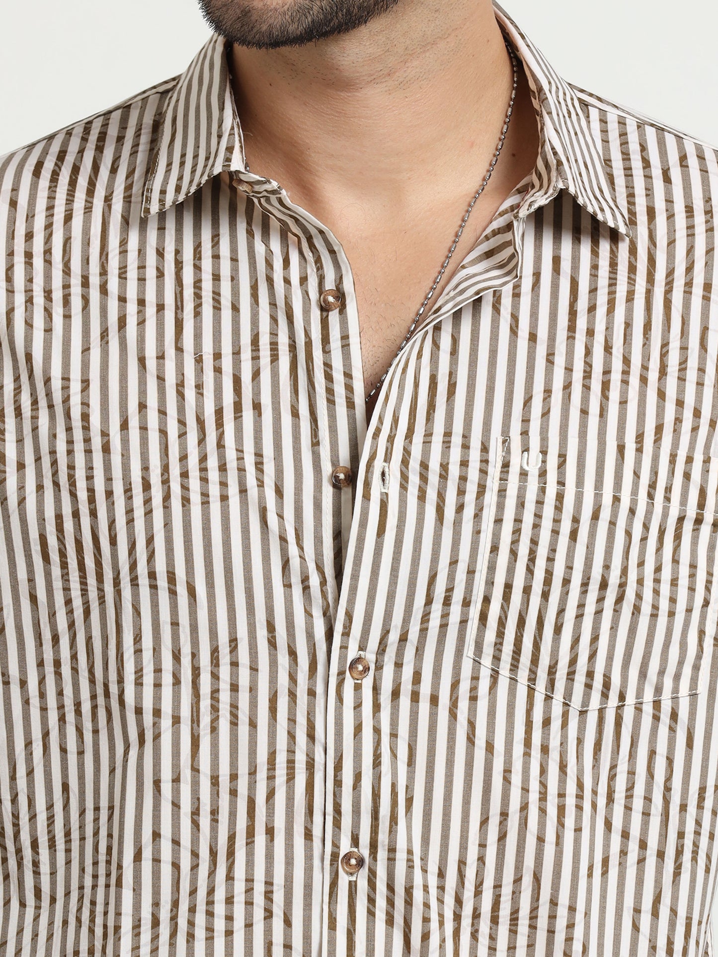 Camo Stripe Pattern Shirt