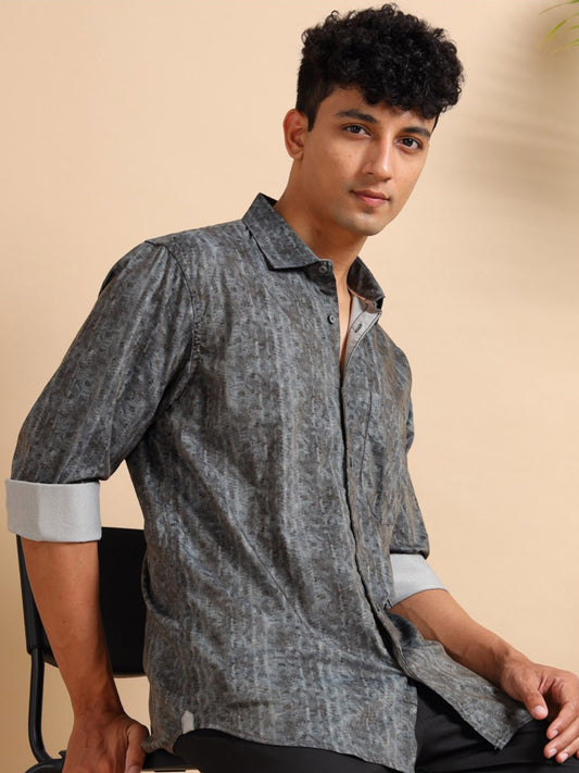 Grey Abstract Vibe Shirt