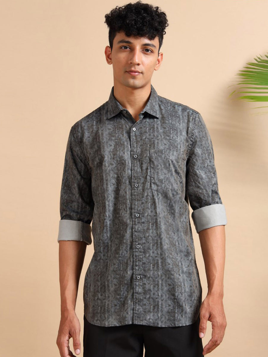 Grey Abstract Vibe Shirt