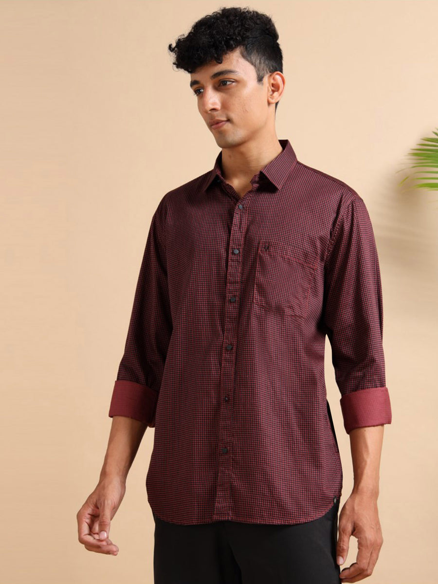 Warm Hue Pattern Shirt